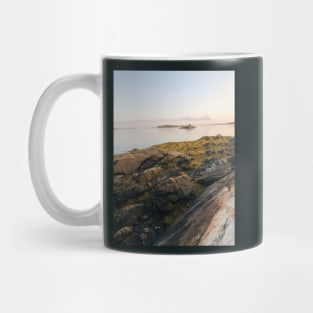 Pastel Sunset over Rocky Beach Mug